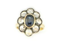 Anello Guerretta Gioielli Donna in Oro Zaffiro 1.00 Ct 3486-14 - 3486-15